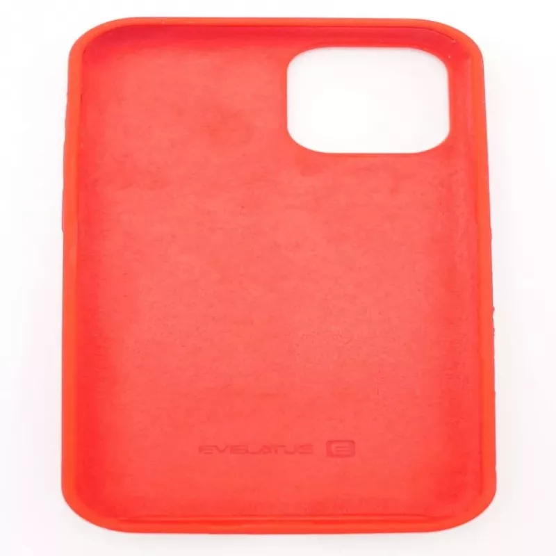 Capa de silicone Premium Soft Touch Evelatus para Apple iPhone 12 Pro Max Vermelho-vivo