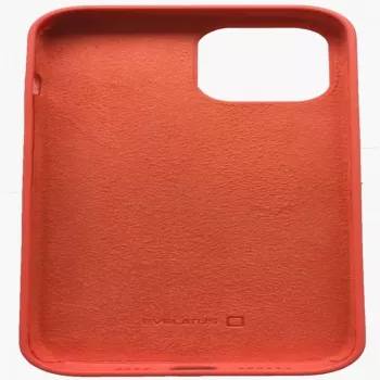 Capa de silicone Premium Soft Touch Evelatus para Apple iPhone 12 Pro Max Laranja