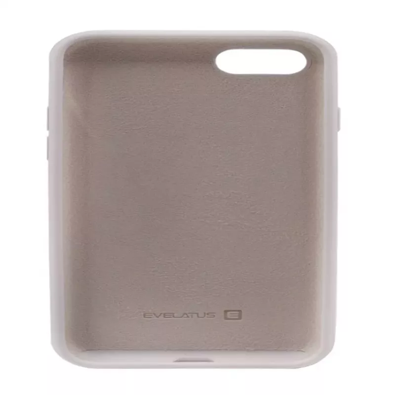 Capa de silicone Premium Soft Touch Evelatus para Apple iPhone 7/8/SE2020/SE2022 Branco