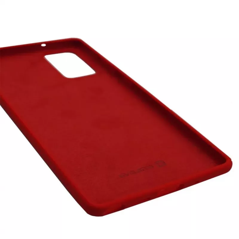 Capa de silicone Premium Soft Touch Evelatus para Samsung Galaxy Note 20 Vermelho