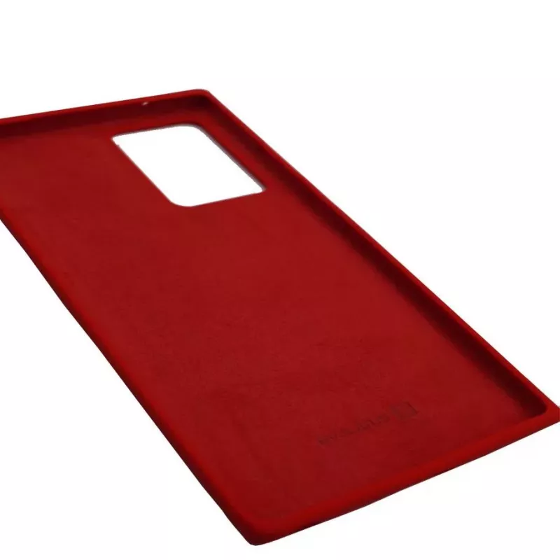 Capa de silicone Premium Soft Touch Evelatus para Samsung Galaxy Note 20 Ultra - Vermelho