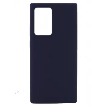 Capa de silicone Premium Soft Touch Evelatus para Samsung Galaxy Note 20 Ultra Azul-meia-noite