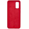Capa de silicone Premium Soft Touch Evelatus para Samsung Galaxy S20 Vermelho