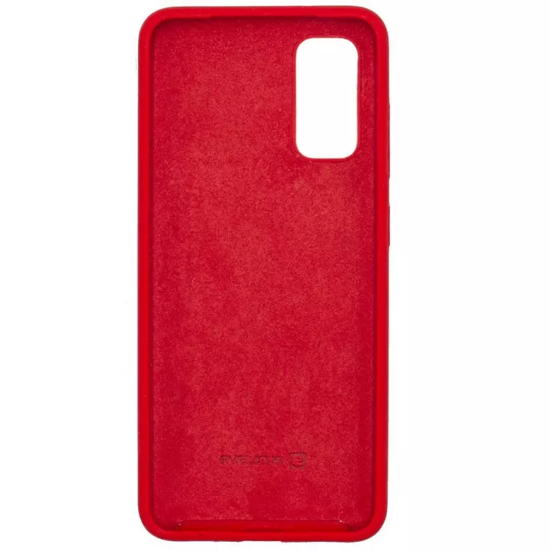 Capa de silicone Premium Soft Touch Evelatus para Samsung Galaxy S20 Vermelho