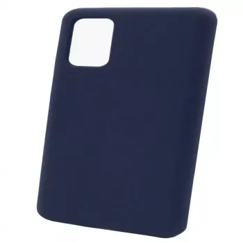 Capa de silicone Premium Soft Touch Evelatus para Samsung Galaxy S20 Ultra Azul-meia-noite