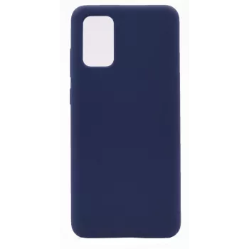 Capa de silicone Premium Soft Touch Evelatus para Samsung Galaxy S20 Ultra Azul-meia-noite