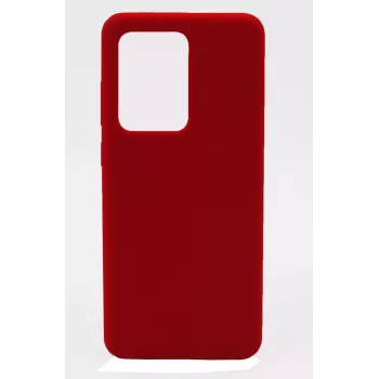 Capa de silicone Premium Soft Touch Evelatus para Samsung Galaxy S20 Ultra Vermelho
