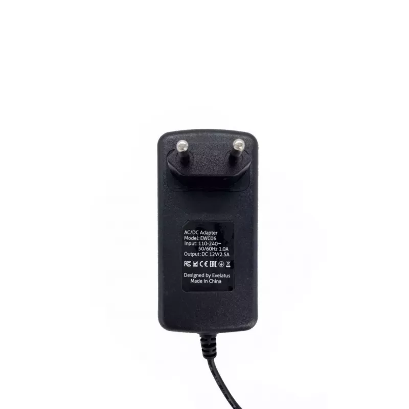 Candeeiro de secretária Evelatus com carregador sem fios EWC07 Branco