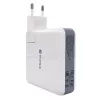 Adaptador de viagem Evelatus com carregador sem fios EWC06 branco
