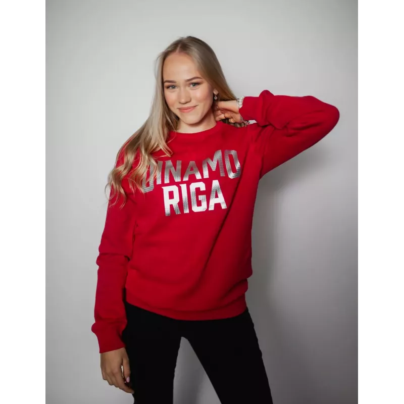 T-shirt Dinamo mulher L DINAMO com estampa metálica vermelha branca