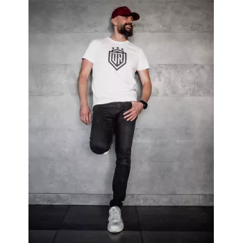 T-shirt Dinamo homem «DINAMO» com estampa preta XXL branca