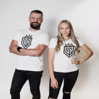 T-shirt Dinamo mulher DINAMO com estampa preta XS branca