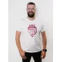 T-shirt Dinamo homem XL «DINAMO» com estampa metálica vermelha branca