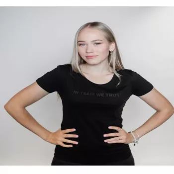 T-shirt Dinamo mulher com estampa metálica preta XS preta