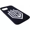 Capa de silicone Soft Touch Evelatus para iPhone 12 Pro DR Logo N1 branca preta