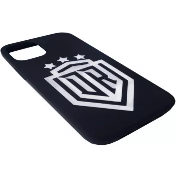 Capa de silicone Soft Touch Evelatus para iPhone 12 Pro DR Logo N1 branca preta