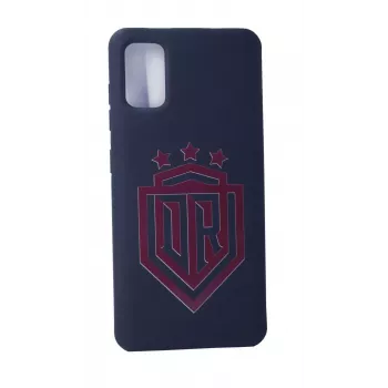 Capa de silicone Soft Touch Evelatus para Samsung Galaxy A41 DR Logo N1 vermelha preta