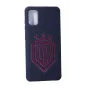 Capa de silicone Soft Touch Evelatus para Samsung Galaxy A41 DR Logo N1 vermelha preta
