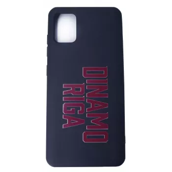 Capa de silicone Soft Touch Evelatus para Samsung Galaxy A41 DR Logo N2 vermelha preta
