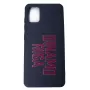 Capa de silicone Soft Touch Evelatus para Samsung Galaxy A41 DR Logo N2 vermelha preta