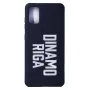Capa de silicone Soft Touch Evelatus para Samsung Galaxy A41 DR Logo N2 branca preta