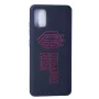Capa de silicone Soft Touch Evelatus para Samsung Galaxy A41 DR Logo N3 vermelha preta