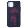 Capa de silicone Soft Touch Evelatus para iPhone 12 Pro DR Logo N3 vermelha preta