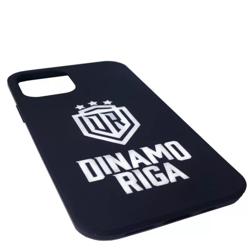 Capa de silicone Soft Touch Evelatus para iPhone 12 Pro DR Logo N4 branca preta