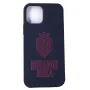 Capa de silicone Soft Touch EVELATUS para iPhone 12 Pro DR Logo N4 vermelha
