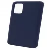 Capa de silicone Soft Touch Premium Evelatus para Samsung Galaxy S21 azul-meia-noite