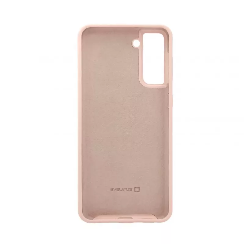 Evelatus Capa de silicone Soft Touch Premium para Samsung Galaxy S21 Plus Sand Powder