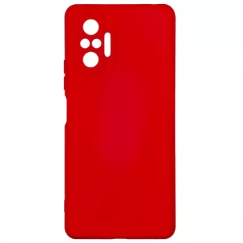 Evelatus Capa de silicone Nano Soft Touch TPU para Xiaomi Redmi Note 10 Pro vermelha