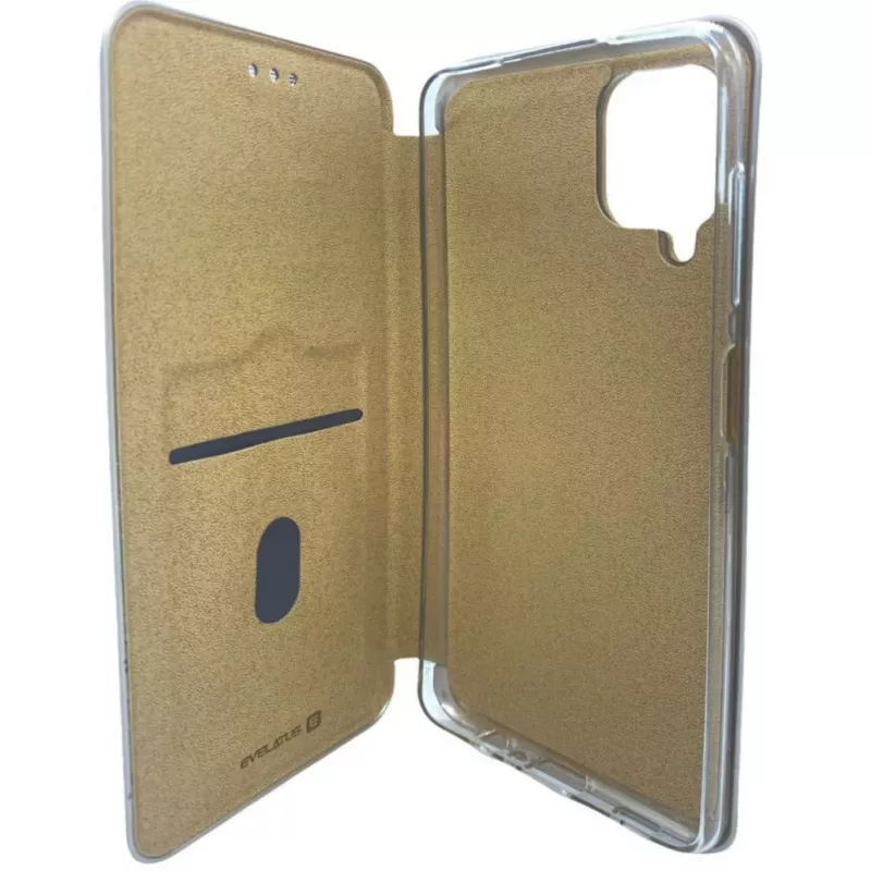 Evelatus Capa tipo livro para Samsung Galaxy A12 / M12 dourada