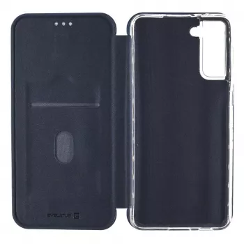 Evelatus Capa tipo livro para Samsung Galaxy S21 Plus azul