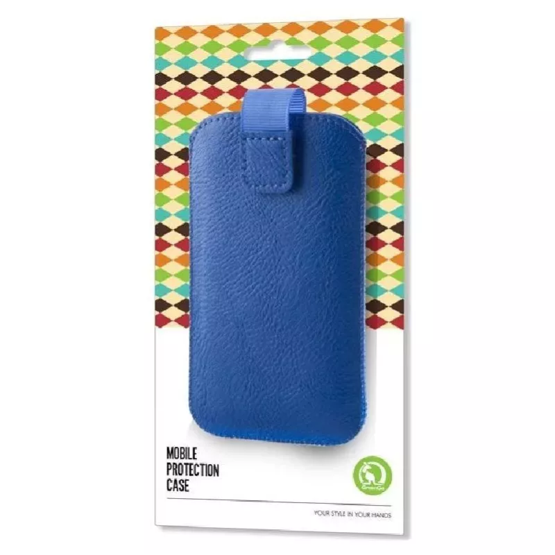 GreenGo Samsung Galaxy Note 2 Mono XXXXL capa tipo carteira azul