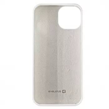 EVELATUS Apple iPhone 13 Mini Capa em Silicone Premium Soft Touch Branca