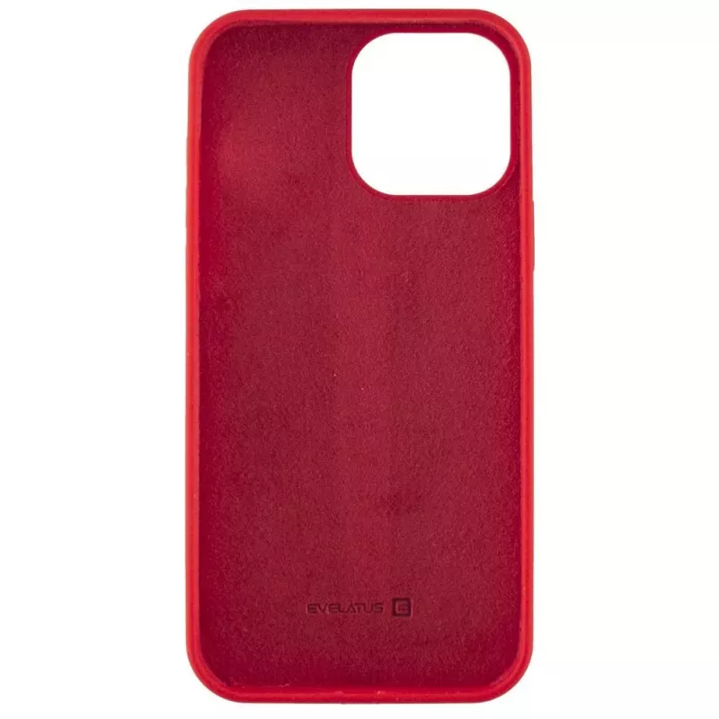 Evelatus Apple iPhone 13 Pro Max Capa em Silicone Premium Soft Touch Vermelho-chinês