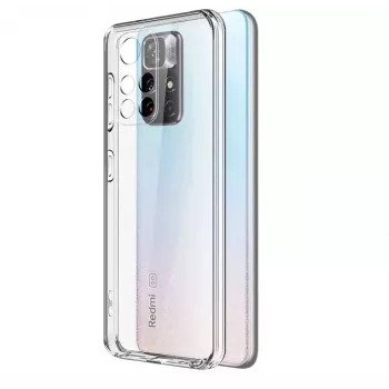 Evelatus Xiaomi Redmi 10 Capa em silicone TPU à prova de choques Military transparente