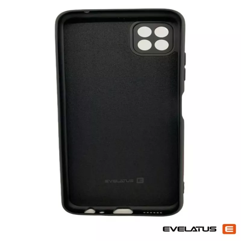 Evelatus Samsung Galaxy A22 5G Capa em silicone Premium Soft Touch preta