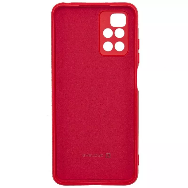 Evelatus Xiaomi Redmi 10 Capa em nano silicone Soft Touch TPU vermelha