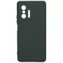Evelatus Capa em nano silicone Soft Touch TPU verde-escura para Xiaomi 11T/11T Pro