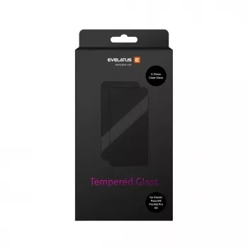 Evelatus Protetor de ecrã para Xiaomi Poco M3 Pro / M3 Pro 5G - vidro temperado transparente plano 0,33 mm com Japan Glue, antiestático