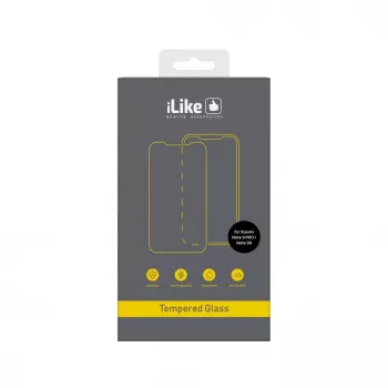 iLike protetor de ecrã para Xiaomi Redmi Note 9 Pro/9S, 0,33 mm Flat Clear vidro temperado