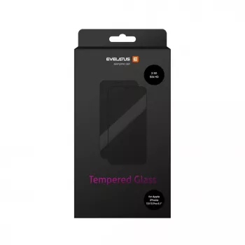 EVELATUS Protetor de ecrã antiestático em vidro Japan Glue 2.5D Full Cover para Apple iPhone 13/13 Pro