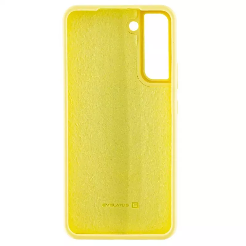 Evelatus Samsung Galaxy S22 Plus Capa de silicone Premium Soft Touch amarela