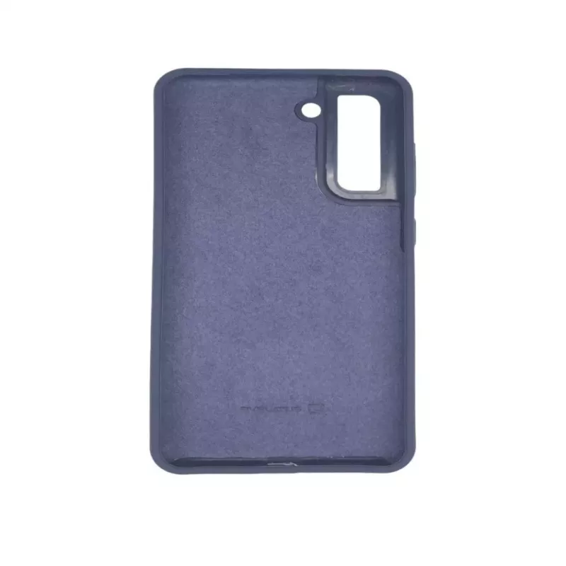 Evelatus Samsung Galaxy S21 FE Capa de silicone Premium Soft Touch azul-marinho