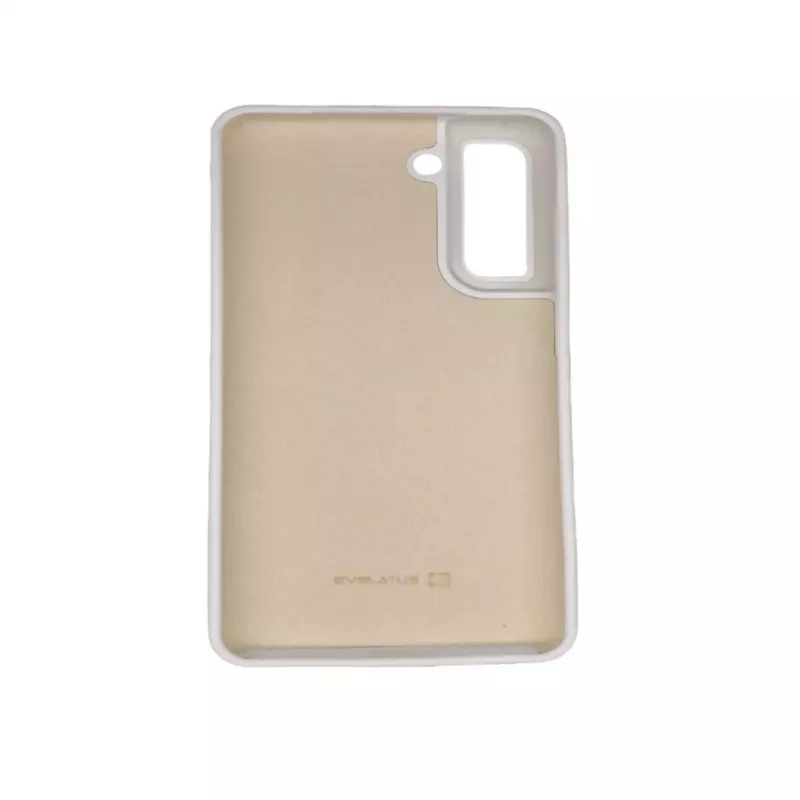 Evelatus Samsung Galaxy S21 FE Capa de silicone Premium Soft Touch branca