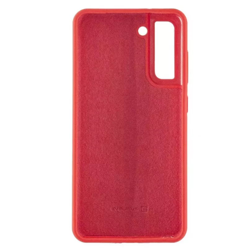 Evelatus Samsung Galaxy S21 FE Capa de silicone Premium Soft Touch vermelho-chinês