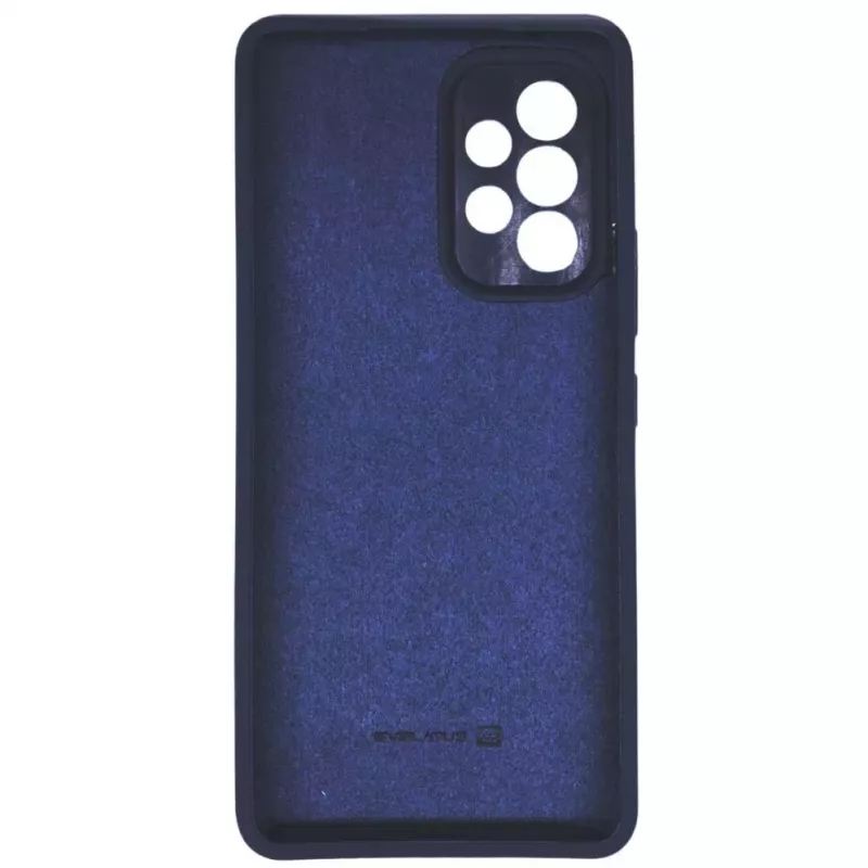 Evelatus Samsung Galaxy A73 5G Capa de silicone Premium Soft Touch azul-marinho