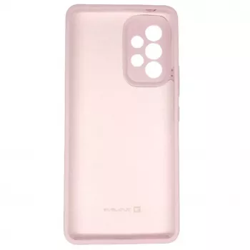 Evelatus Samsung Galaxy A73 5G Capa de silicone Premium Soft Touch rosa-areia